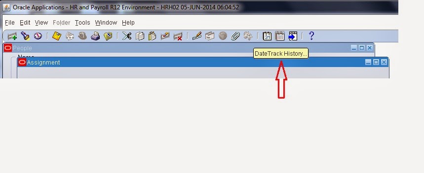 oracle hrms assignment history query