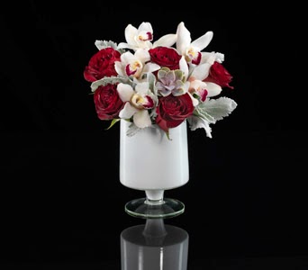 Claret Custom Floral Arrangement Boston