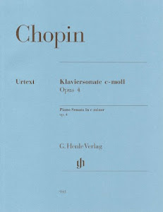 ショパン : ピアノ・ソナタ 第1番 Op.4/ヘンレ社/原典版
