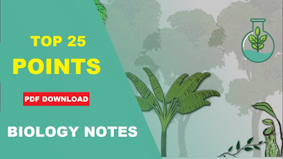 Biology Notes - Top 25 Important Key Points