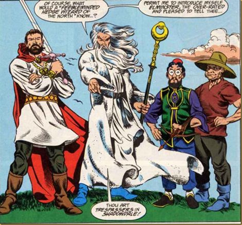 If I were Elminster, I would have ditched the peasant.