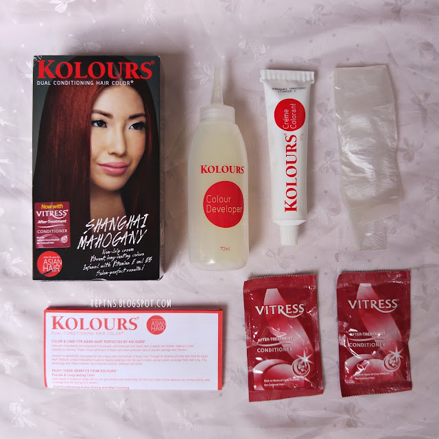 Review Kolours Dual Conditioning Hair Color in Shanghai Mahogany