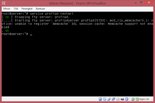 Cara Install dan Konfigurasi FTP menggunakan proftpd di Debian Server