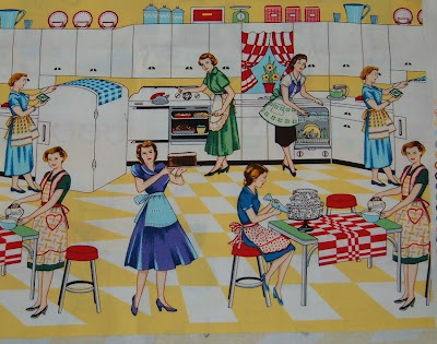 Retro Kitchens on Treadle Quilts  August 2008