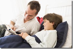 Dad and Son Reading