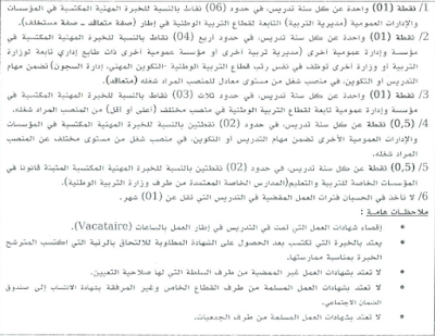 هكذا يتم اليتنقيط في مسابقة الأساتذة 2015