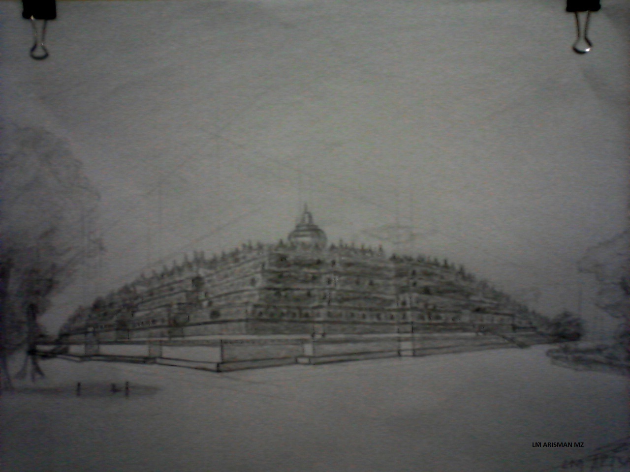 Koleksi Gambar Sketsa Pensil Candi Borobudur Aliransket
