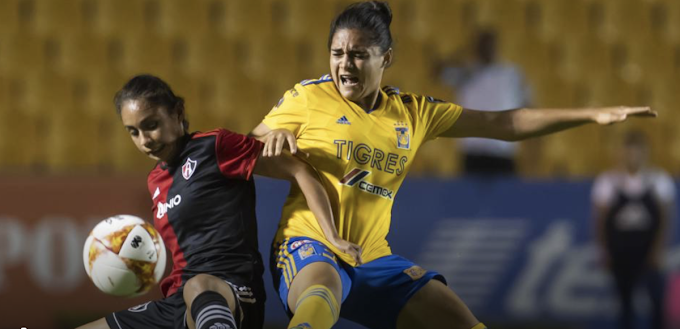 Tigres empata contra Atlas y sigue posicionado en el primer lugar de la Liga MX Femenil