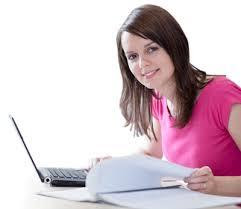 A smiling woman in a red dress, says, you need distance learning courses that you should study.