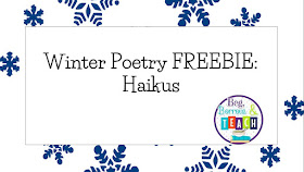 Winter poetry and figurative language lesson: Cinquains, limericks, haikus, freestyle poetry