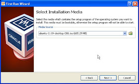 Select installation media
