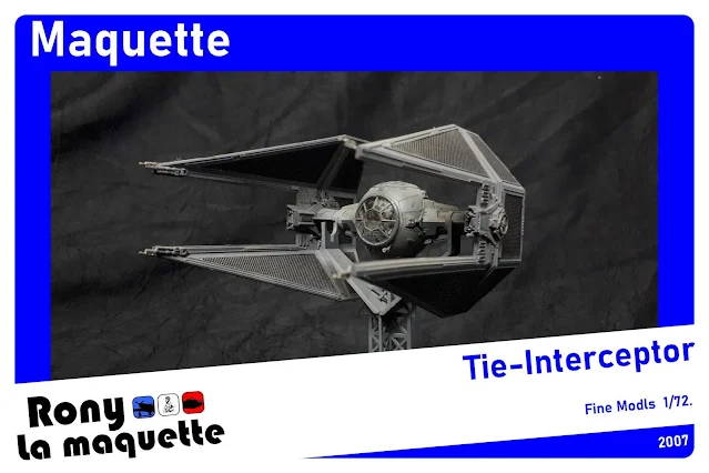 Maquette du Tie-Interceptor de Fine Modls au 1/72.