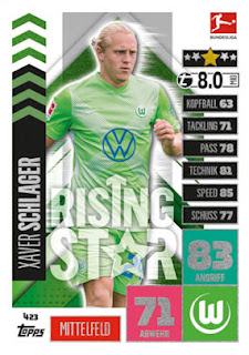 Topps Match Attax Bundesliga 2020-2021 VfL Wolfsburg Set