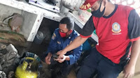 Selang Tabung gas 3 Kg bocor akibatkan dapur rumah Aip terbakar