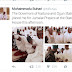 Buhari appears for Juma’at Prayers