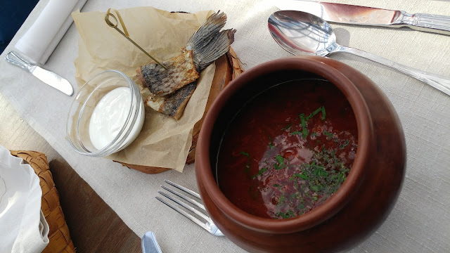 Borsch soup at White Rabbit Moscow