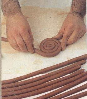  Membuat  Kriya Keramik  dengan Teknik  Pilin