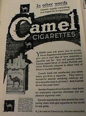 Camel Cigarettes - Sales Ads