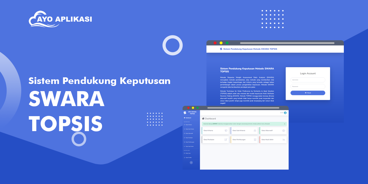 Source Code Aplikasi Sistem Pendukung Keputusan (SPK) Kombinasi Metode SWARA Dan TOPSIS