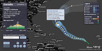 Hurricane Tracker Bing Maps