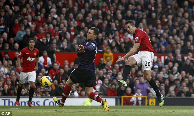 Hasil Pertandingan Manchester United (MU) vs Arsenal 2-1, 3 Okt 2012