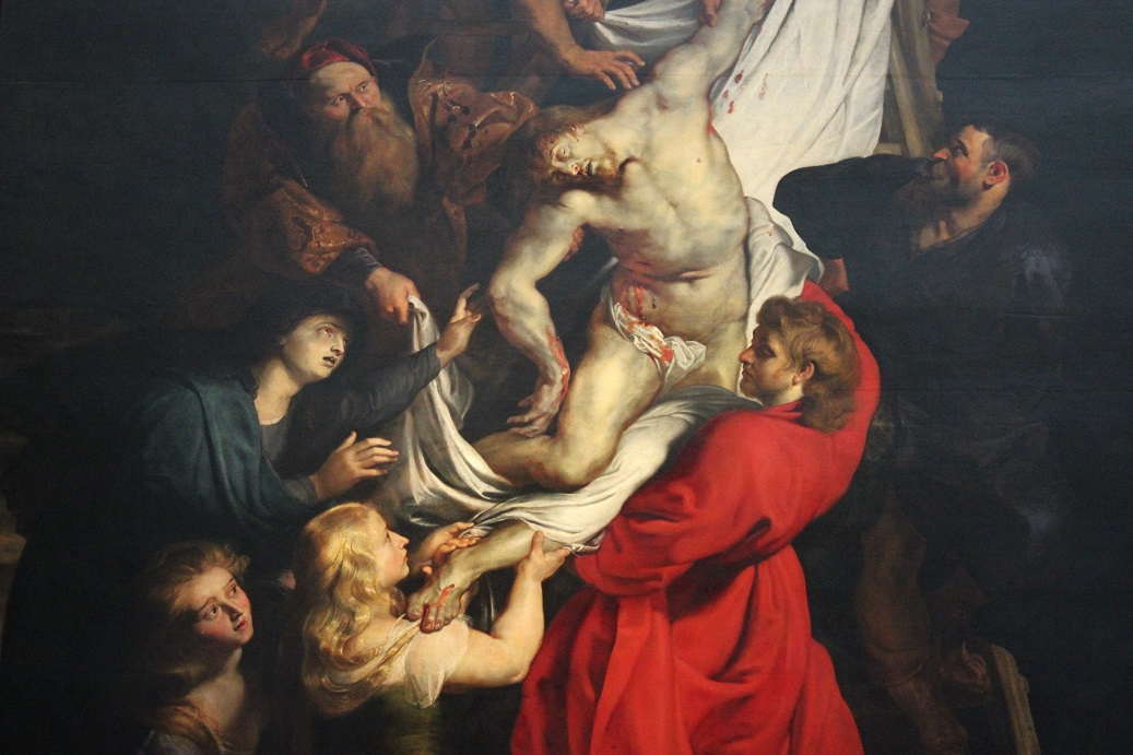 Peter Paul Rubens, detail obrazu Snímání z kříže