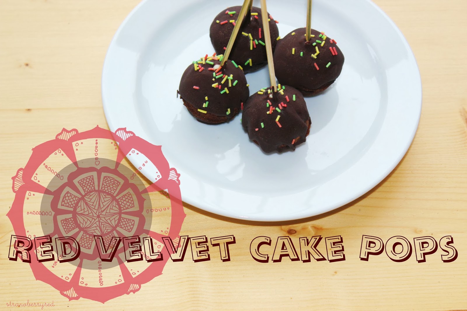 red velvet cake pops  es heute das Endresultat vom Produkttest - die Red Velvet Cake Pops