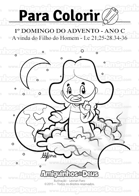 primeiro domingo do advento ano c desenho para colorir