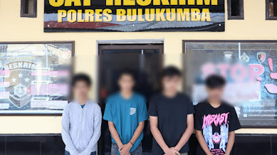 Keempat Terduga Pelaku Penganiayaan Remaja di Kindang Diamankan Polisi