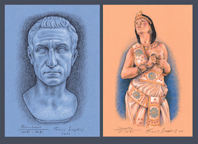 Julius Caesar. Ancient Roman General and Statesman. Cleopatra. Egypt. by Travis Simpkins
