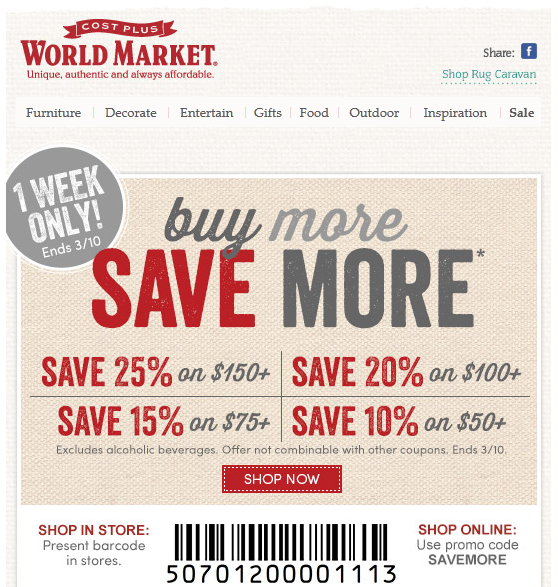 world market coupons