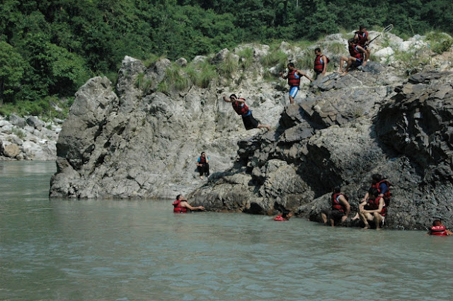 jumping into water from great heights