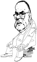 Caricatura del premio Nobel Camilo José Cela