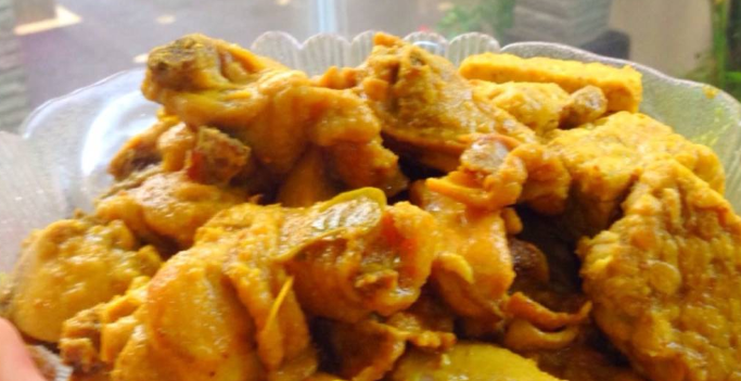Resep Ayam Goreng Kremes, Kalasan, Ungkep, Bumbu Kuning 