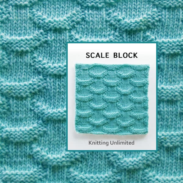 Scale Knit Purl Block 54