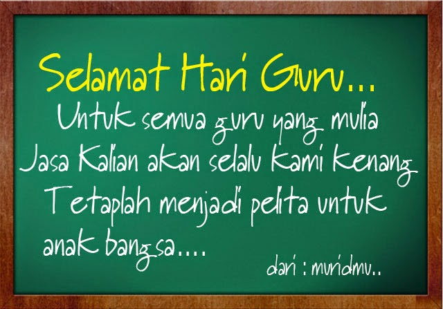 Selamat Hari Guru Nasional