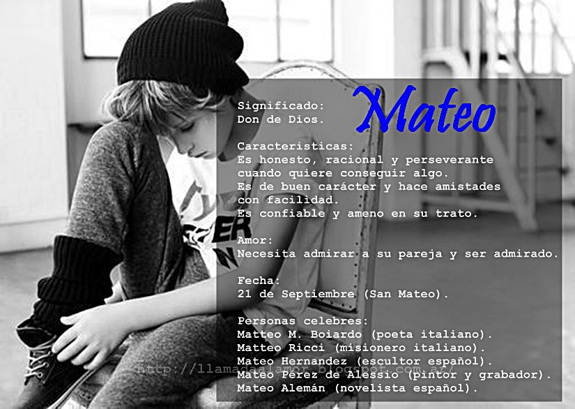 Significado de los Nombres (Hombres letra "M" - LLAMADA AL 
