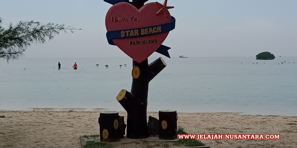 pantai bintang wisata pulau pari kepulauan seribu selatan jakarta