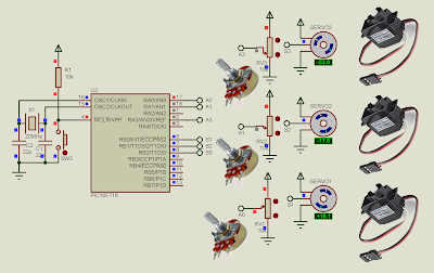 Controlling multi servo motor with PIC16F716