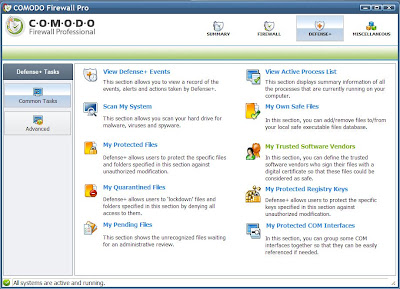 Comodo Firewall Pro 3.0 Defense Settings
