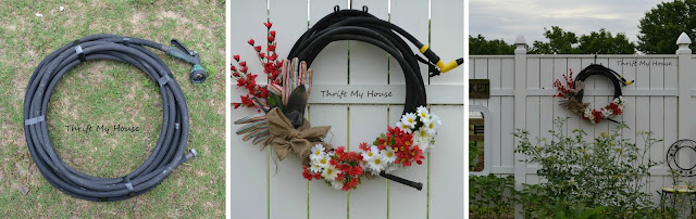 DIY Garden Hose Wreath