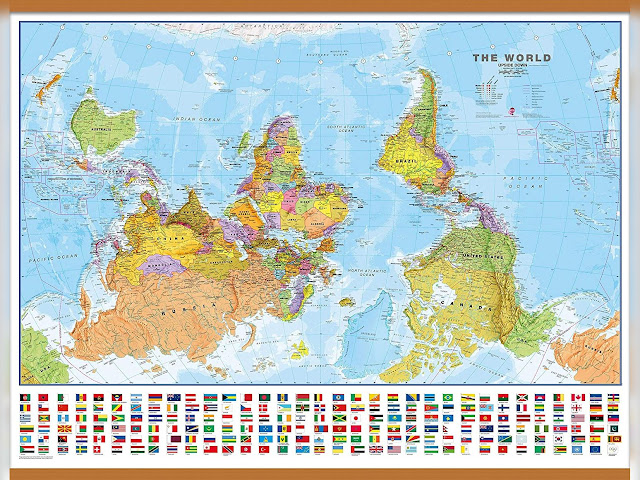 Upside Down Map Of The World