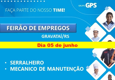 GPS anuncia Feirão de Empregos em Gravataí