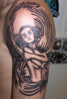 Angel Tattoo Design on Arm