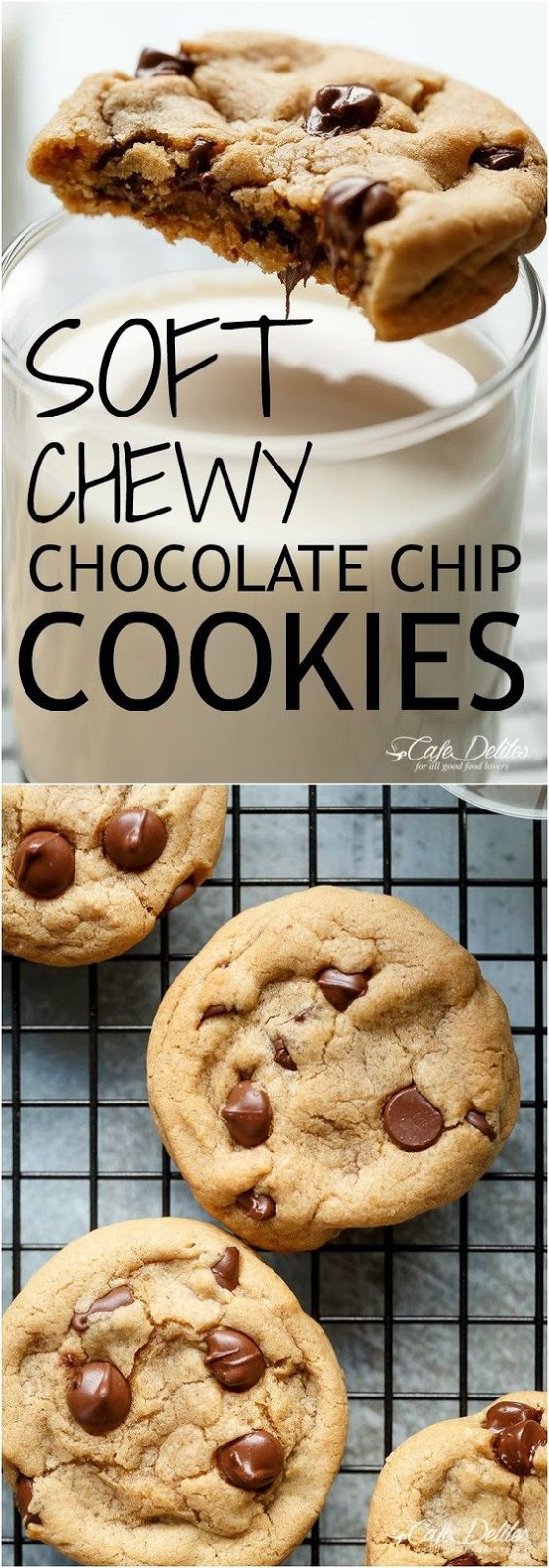 Soft Chewy Crisp Chocolate Chip Cookies - Girl has a dishes