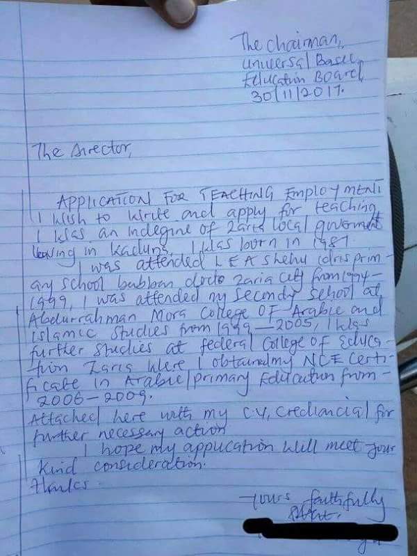 how to write an application letter you