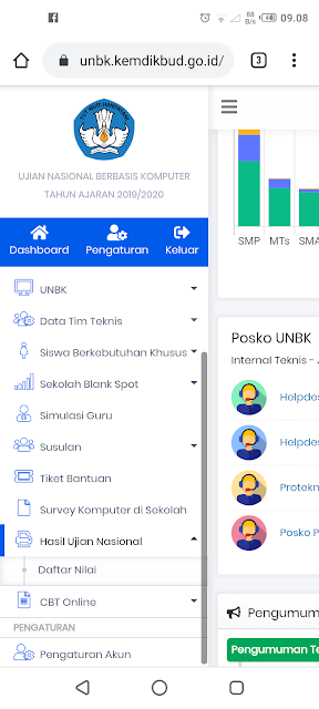 Cara Cek Hasil Nilai UNBK SMK Tahun 2019/2020 02 Mei 2020