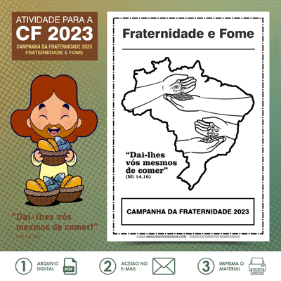 cartaz da campanha da fraternidade para colorir