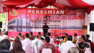 Kapolda Banten Resmikan Masjid Al-Hidayah di Polres Cilegon
