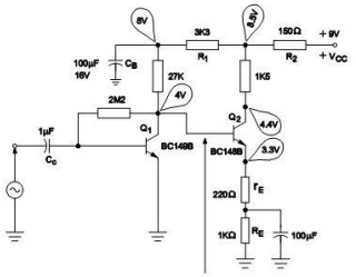 direct and rc coupled amplifier